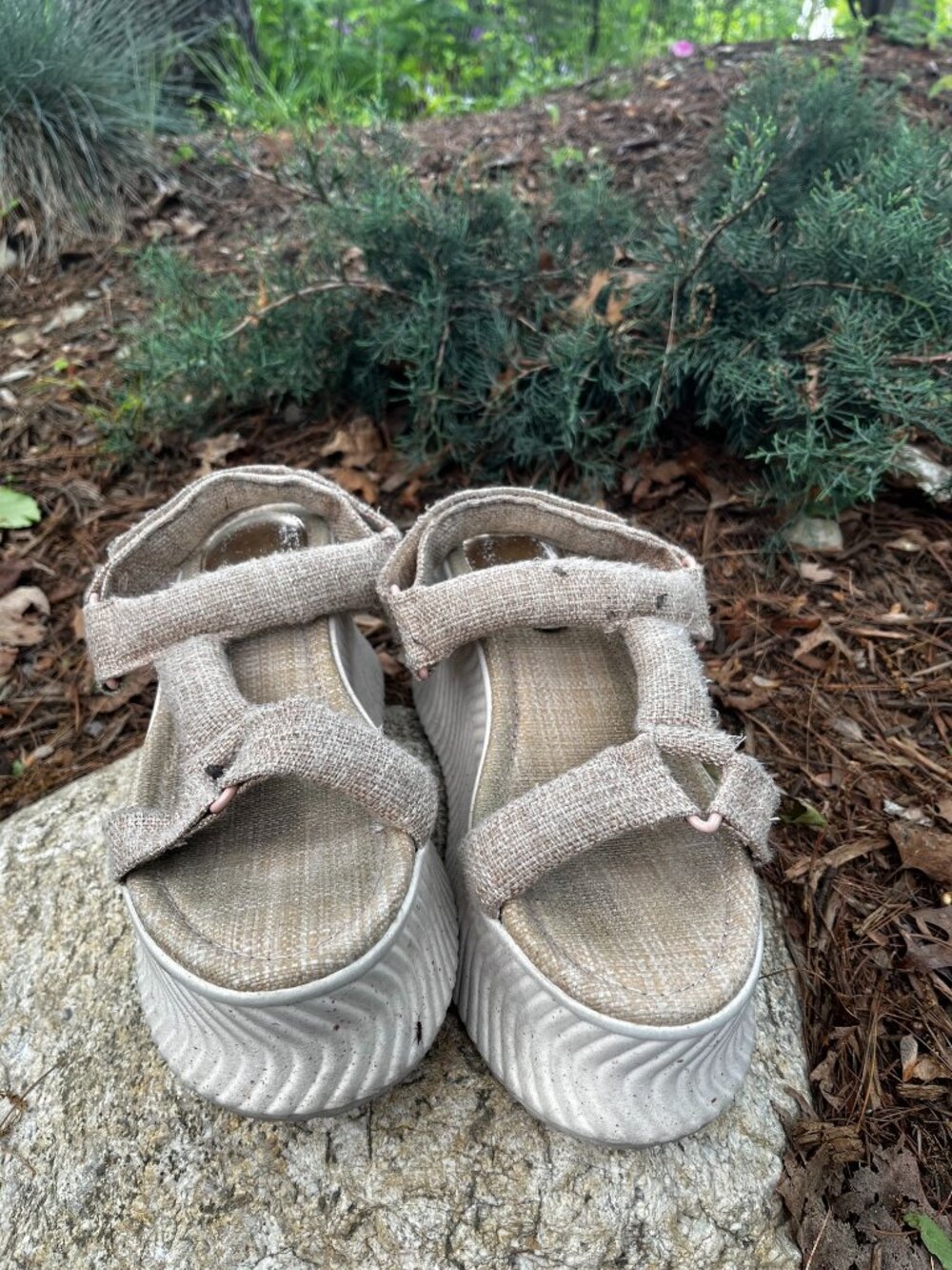 Circus by Sam Edelman Venus Textile Wedge Platform Sandal Size 9.5